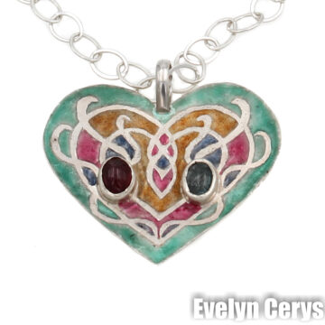 Pandantiv inima padurea fermecata