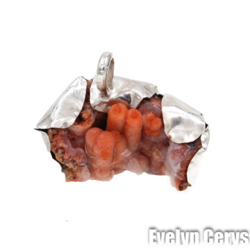 Pandantiv calcit roz