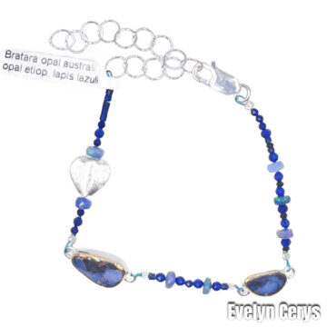 Bratara opal boulder si opal etiopian