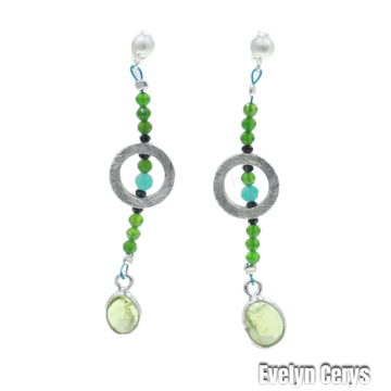 Cercei peridot