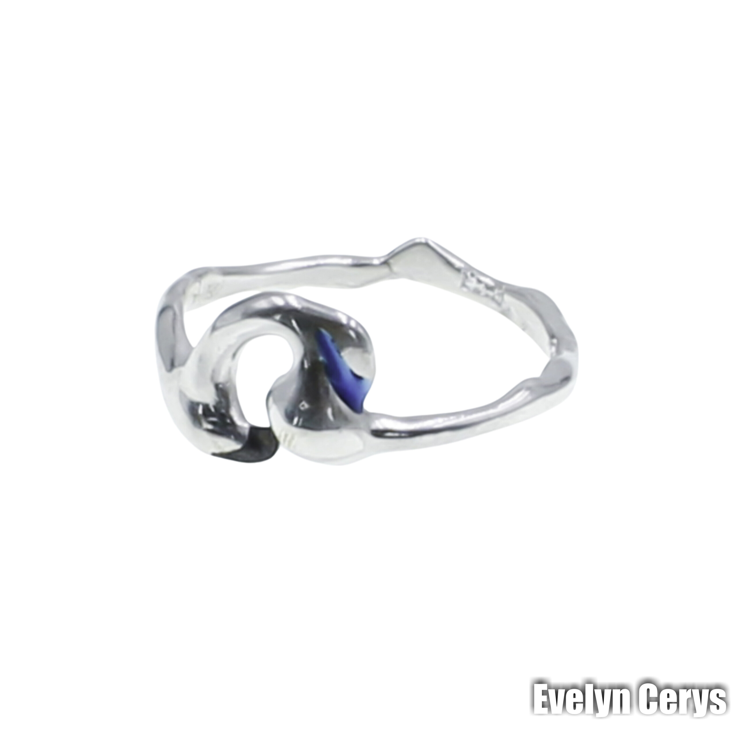 Inel cu forma organica 1 - imagine 3