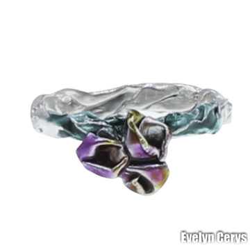 Inel din argint cu floricica 2