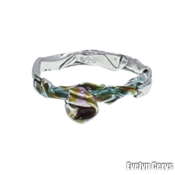 Inel din argint cu floricica 3