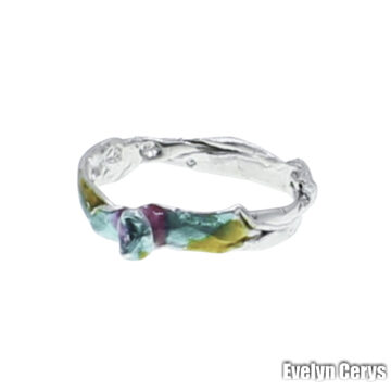 Inel din argint cu floricica 4